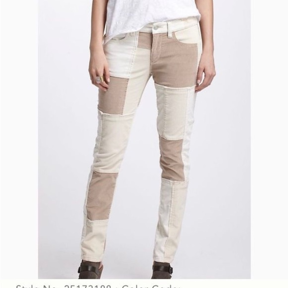 Anthropologie patchwork boho cords